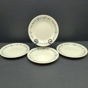 Corelle Blueberry Bouquet Bread Dessert Appetizer Plates Blueberries Baskets